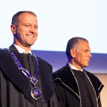 Inauguruotas naujas ISM Vadybos ir ekonomikos universiteto rektorius D. Misiūnas