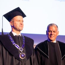 Inauguruotas naujas ISM Vadybos ir ekonomikos universiteto rektorius D. Misiūnas