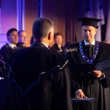 Inauguruotas naujas ISM Vadybos ir ekonomikos universiteto rektorius D. Misiūnas