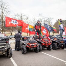 Kovo 11-osios tautininkų eitynes pakeitė „važiuotynės“: Vilniuje susirinko apie 200 automobilių