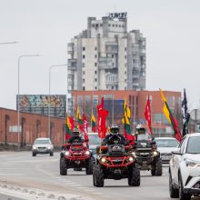 Kovo 11-osios tautininkų eitynes pakeitė „važiuotynės“: Vilniuje susirinko apie 200 automobilių