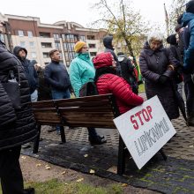 Mitinge dėl NT mokesčio – keli tūkstančiai žmonių: plešia kaip Naujininkų narkomanas