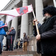 Tūkstantinis mitingas dėl NT mokesčio: uždaromas vienas iš Seimo įėjimų