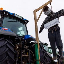 Žemdirbių technika penktadienį išvažiuos iš Vilniaus