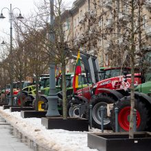 Žemdirbių technika penktadienį išvažiuos iš Vilniaus