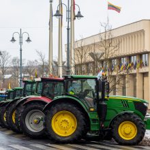 Žemdirbių technika penktadienį išvažiuos iš Vilniaus