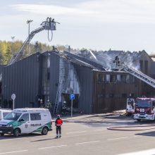 Apie gaisrą Medininkų pasienio punkte – naujos detalės