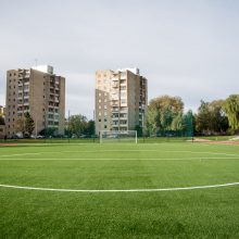 Kaune – daugiau vietų aktyviam laisvalaikiui: įrengtas stadionas
