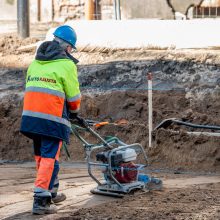 Laisvės alėjos pradžioje įpusėjo rekonstrukcijos darbai