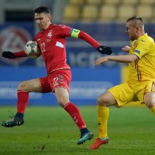 Lietuvos futbolininkai tuščiame stadione pralaimėjo rumunams