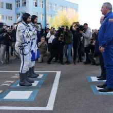 Rusijos erdvėlaivis su astronautais avariniu būdu nusileido Kazachstane