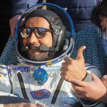 JAE, JAV ir Rusijos astronautai iš TKS sėkmingai grįžo į Žemę