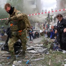 Per Ukrainos smūgį Rusijos pasienio mieste sužeista mažiausiai 17 žmonių