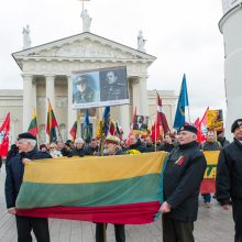 Keli šimtai žmonių žygiavo tautininkų eitynėse: reikalavo apriboti KT galias 