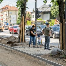 Darbai Savanorių prospekte: ar bus ribojamas eismas?