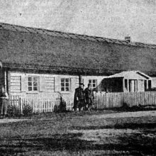 1911 m.: V.Kudirkos gimtoji sodyba Paežeriuose.