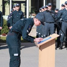 Moksleiviai domėjosi policininkų kasdienybe