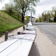 Įvardijo, kuriose vietovėse fiksuoti stipriausi vėjo gūsiai