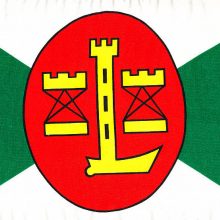 Prisiminimas: senoji P.V.Lindenau laivų statyklos vėliava.
