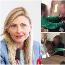 I. Skuodienė sureagavo į plintantį vaizdo įrašą: mama su vaiku slapstėsi