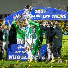 Finale „Panevėžį“ sutriuškinęs Vilniaus „Žalgiris“ tapo LFF taurės nugalėtoju