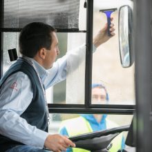 Sostinės viešojo transporto vairuotojai varžėsi meistriškumo varžybose