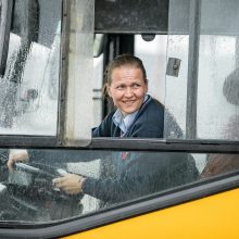 Sostinės viešojo transporto vairuotojai varžėsi meistriškumo varžybose