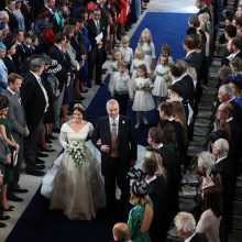 Princesės Eugenie vestuvės Didžiojoje Britanijoje: susirinko pasaulio garsenybės