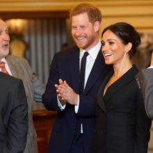 Princas Harry su M. Markle stebėjo miuziklą „Hamiltonas“: pora juokavo visą šou