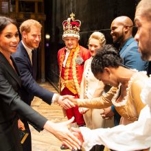 Princas Harry su M. Markle stebėjo miuziklą „Hamiltonas“: pora juokavo visą šou