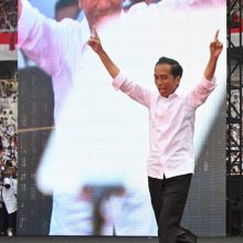 Indonezijos prezidentas J. Widodo perrinktas antrai kadencijai