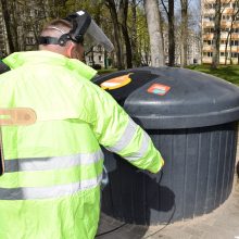 Atliekų konteineriai Klaipėdoje dezinfekuojami dažniau