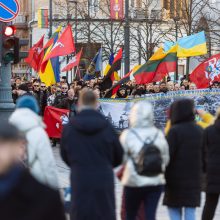 Apie 200 žmonių žygiavo tautininkų eitynėse Vilniuje