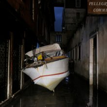 Venecijai ruošiantis potvyniui, uždaryta Šv. Morkaus aikštė