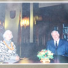 Pažintis: A.Zikaraitė ne kartą buvo susitikusi su A.Brazausku jo prezidentavimo metais.