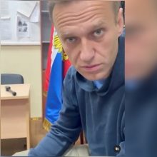 Policijos nuovadoje – posėdis dėl A. Navalno sulaikymo pratęsimo