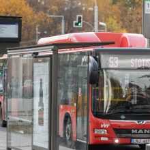 Viešojo transporto keleivių srautai Vilniuje sumažėję, prioritetas – saugios kelionės