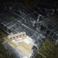 Iš Rusijos cigaretes kontrabandininkai atplukdė Vištyčio ežeru
