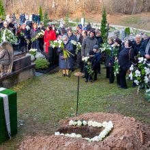 Aktorius A. Storpirštis atgulė amžino poilsio Menininkų kalnelyje