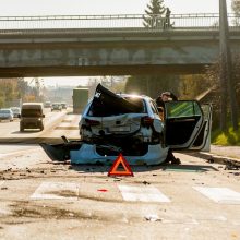 Avariją matę kauniečiai: iš „Volkswagen“ liko tik metalo krūva