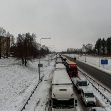 Dėl masinės avarijos Vakariniame aplinkkelyje buvo uždarytas eismas