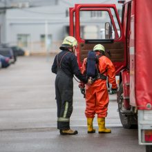 Kaune – pavojinga situacija: išsiliejo tona nuodingos rūgšties, yra nukentėjusiųjų