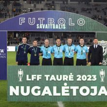 LFF taurės trofėjų iškėlė „TransInvest“