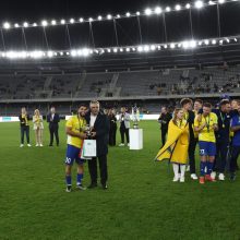 LFF taurės trofėjų iškėlė „TransInvest“