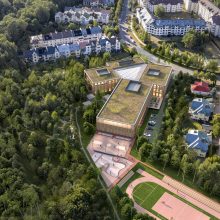 Pasirašyta sutartis dėl Verkių gimnazijos projektavimo, statybos kaina – apie 20 mln. eurų