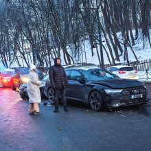 Avarija leidžiantis Parodos kalnu: laimei, blogiausias scenarijus nepasitvirtino