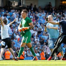 Staigmena Anglijoje – „Manchester City“ neįveikė „Huddersfield“ ekipos