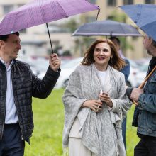 Šeimų sąjūdžio mitinge – ir Seimo nariai: protestuotojai piktinosi valdžios sprendimais