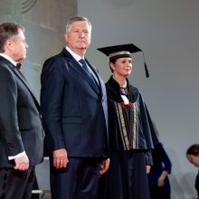 Inauguruotas LSMU rektorius prof. R. Benetis