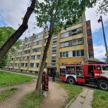 Į Partizanų gatvę lėkė ugniagesiai gelbėtojai: evakuoti daugiabučio gyventojai